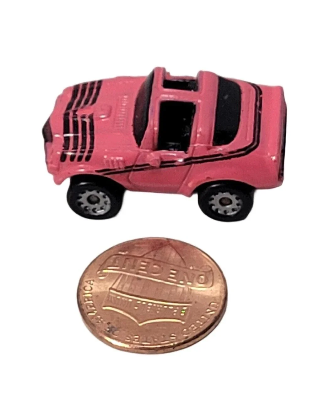 Vintage Micro Machines Chevy Chevrolet Camaro Pink T Top 1986 Galoob